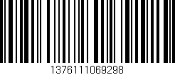 Código de barras (EAN, GTIN, SKU, ISBN): '1376111069298'