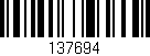 Código de barras (EAN, GTIN, SKU, ISBN): '137694'