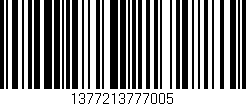 Código de barras (EAN, GTIN, SKU, ISBN): '1377213777005'