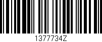 Código de barras (EAN, GTIN, SKU, ISBN): '1377734Z'
