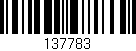 Código de barras (EAN, GTIN, SKU, ISBN): '137783'