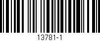 Código de barras (EAN, GTIN, SKU, ISBN): '13781-1'