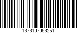 Código de barras (EAN, GTIN, SKU, ISBN): '1378107098251'