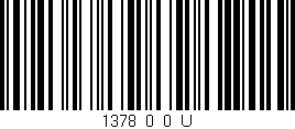 Código de barras (EAN, GTIN, SKU, ISBN): '1378_0_0_U'