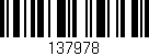 Código de barras (EAN, GTIN, SKU, ISBN): '137978'