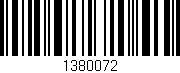 Código de barras (EAN, GTIN, SKU, ISBN): '1380072'