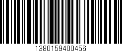 Código de barras (EAN, GTIN, SKU, ISBN): '1380159400456'