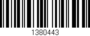 Código de barras (EAN, GTIN, SKU, ISBN): '1380443'