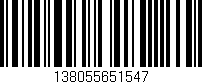 Código de barras (EAN, GTIN, SKU, ISBN): '138055651547'