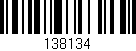 Código de barras (EAN, GTIN, SKU, ISBN): '138134'