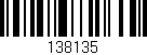 Código de barras (EAN, GTIN, SKU, ISBN): '138135'