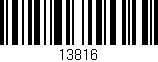 Código de barras (EAN, GTIN, SKU, ISBN): '13816'
