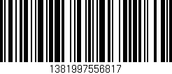 Código de barras (EAN, GTIN, SKU, ISBN): '1381997556817'