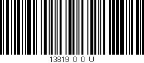 Código de barras (EAN, GTIN, SKU, ISBN): '13819_0_0_U'