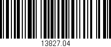 Código de barras (EAN, GTIN, SKU, ISBN): '13827.04'