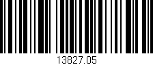 Código de barras (EAN, GTIN, SKU, ISBN): '13827.05'