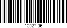 Código de barras (EAN, GTIN, SKU, ISBN): '13827.06'