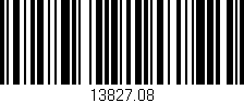 Código de barras (EAN, GTIN, SKU, ISBN): '13827.08'