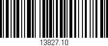Código de barras (EAN, GTIN, SKU, ISBN): '13827.10'