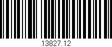 Código de barras (EAN, GTIN, SKU, ISBN): '13827.12'