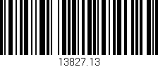 Código de barras (EAN, GTIN, SKU, ISBN): '13827.13'