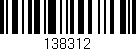 Código de barras (EAN, GTIN, SKU, ISBN): '138312'