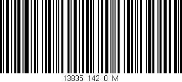 Código de barras (EAN, GTIN, SKU, ISBN): '13835_142_0_M'