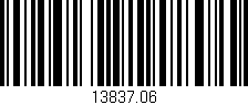 Código de barras (EAN, GTIN, SKU, ISBN): '13837.06'