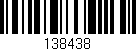 Código de barras (EAN, GTIN, SKU, ISBN): '138438'