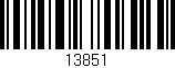 Código de barras (EAN, GTIN, SKU, ISBN): '13851'