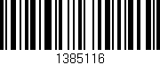 Código de barras (EAN, GTIN, SKU, ISBN): '1385116'