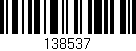 Código de barras (EAN, GTIN, SKU, ISBN): '138537'