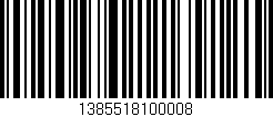 Código de barras (EAN, GTIN, SKU, ISBN): '1385518100008'