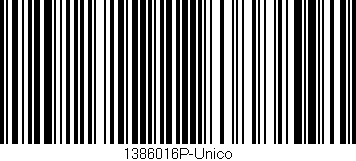 Código de barras (EAN, GTIN, SKU, ISBN): '1386016P-Unico'
