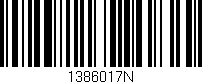 Código de barras (EAN, GTIN, SKU, ISBN): '1386017N'