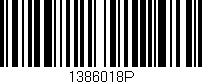Código de barras (EAN, GTIN, SKU, ISBN): '1386018P'