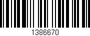 Código de barras (EAN, GTIN, SKU, ISBN): '1386670'