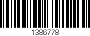 Código de barras (EAN, GTIN, SKU, ISBN): '1386778'