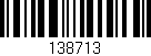 Código de barras (EAN, GTIN, SKU, ISBN): '138713'