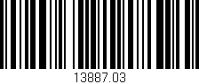 Código de barras (EAN, GTIN, SKU, ISBN): '13887.03'