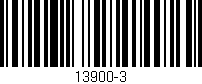 Código de barras (EAN, GTIN, SKU, ISBN): '13900-3'
