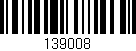 Código de barras (EAN, GTIN, SKU, ISBN): '139008'