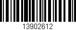 Código de barras (EAN, GTIN, SKU, ISBN): '13902612'