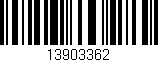 Código de barras (EAN, GTIN, SKU, ISBN): '13903362'