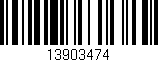 Código de barras (EAN, GTIN, SKU, ISBN): '13903474'