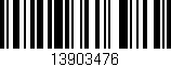 Código de barras (EAN, GTIN, SKU, ISBN): '13903476'