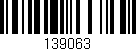 Código de barras (EAN, GTIN, SKU, ISBN): '139063'