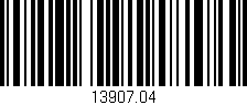 Código de barras (EAN, GTIN, SKU, ISBN): '13907.04'