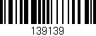Código de barras (EAN, GTIN, SKU, ISBN): '139139'