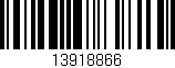 Código de barras (EAN, GTIN, SKU, ISBN): '13918866'